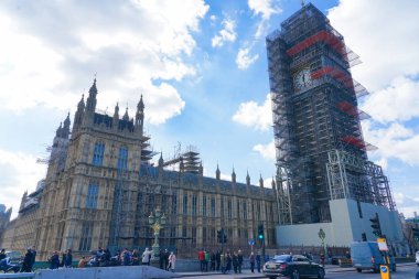 sabit dekorasyon landmark Big Ben İngiltere'de Londra, 21 Mart 2018