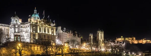 Εδιμβούργο, 24 Μαρτίου 2018 - Νυχτερινή άποψη της πόλης του Εδιμβούργου σε Scot — Φωτογραφία Αρχείου