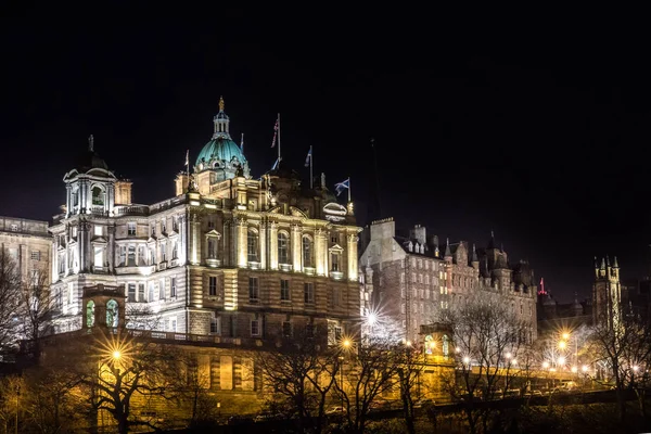 Εδιμβούργο, 24 Μαρτίου 2018 - Νυχτερινή άποψη της πόλης του Εδιμβούργου σε Scot — Φωτογραφία Αρχείου