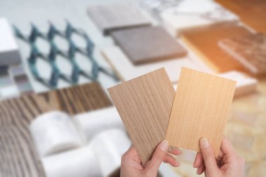 malzeme, ahşap, beton masaya örnekleri. İç tasarım se