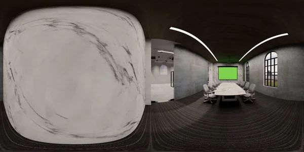 Illustration Sphärische 360 Grad Ein Nahtloses Panorama Des Raums Und — Stockfoto