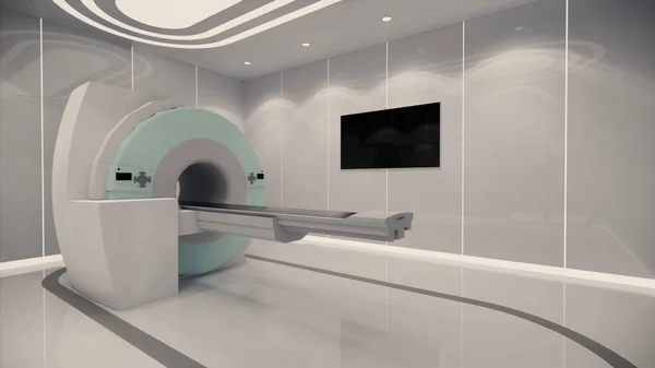 Rendering Medico Scanner Interior Ospedale Design Moderno Varie Attrezzature Mediche — Foto Stock