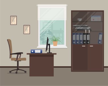 Ofis çalışanının çalışma yeri