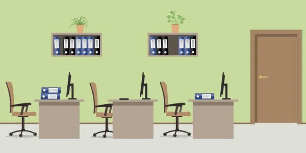 Yeşil renkli oda ofis