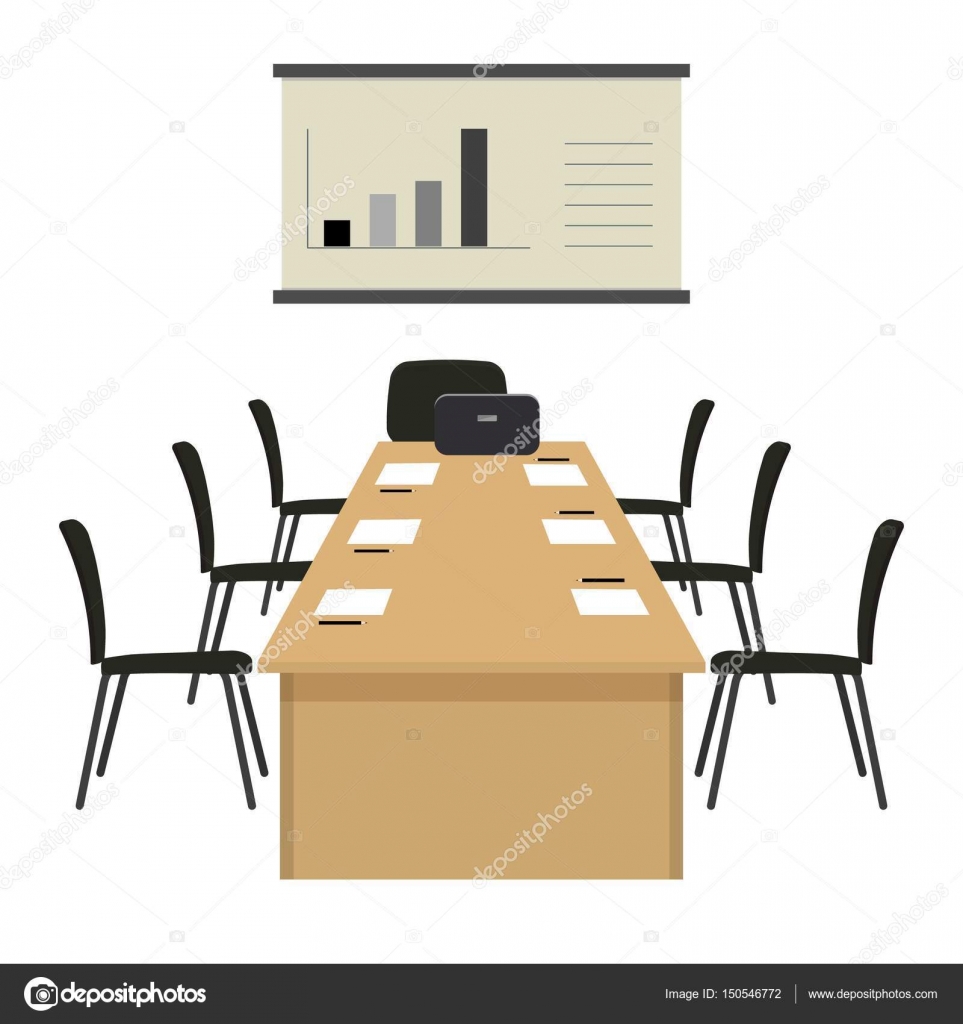 Conference Hall The Office Room Is Prepared For The Meeting Vector Image By C Irynaalex Vector Stock