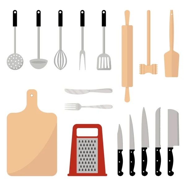 Utensilios de cocina conjunto — Vector de stock