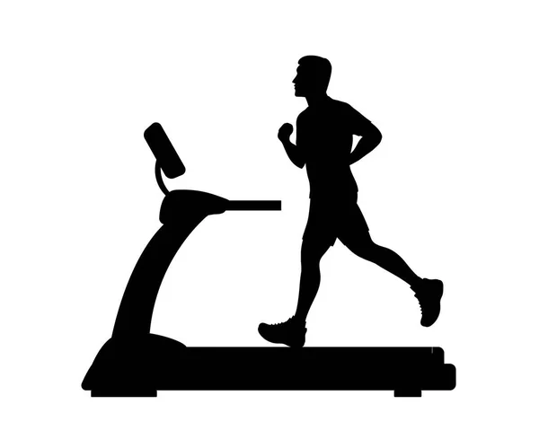 427 Man on treadmill silhouette Vector Images | Depositphotos