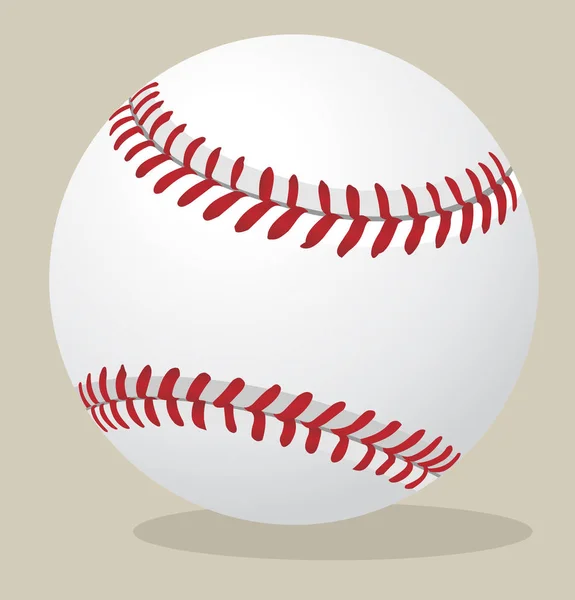 Illustration vectorielle. Balle de baseball . — Image vectorielle