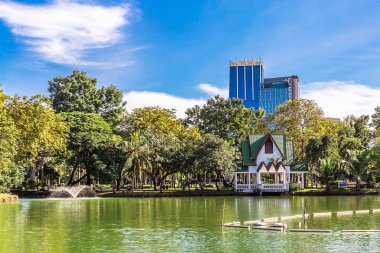 Bangkok, Tayland - 27 Kasım 2016: Lumpini Park