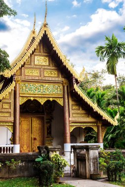 Chiang Mai, Thailand - November 28, 2016 :  Golden Chedi
