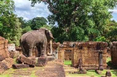 Kuleleri, büyük ağaçlar ve Angkor Wat, Kamboçya'da Galeriler