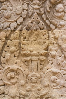 Oyma yapısı ve Angkor Wat Tapınağı kabartma