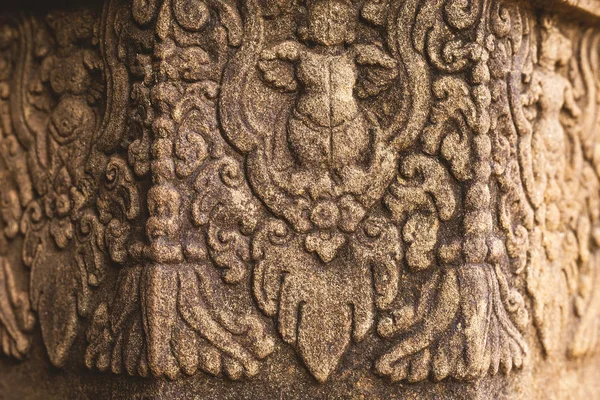 Estructura tallada y relieve en Angkor Wat Temple — Foto de Stock