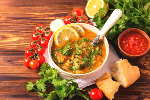 Jewish wedding and holyday Yemenite beef soup Marak Temani — Stock Image Jewish wedding and holyday Yemenite beef soup Marak Temani Royalty Free Stock Photos