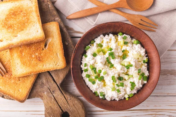 Keçi krem peynir sos yeşil soğan ile daldırma