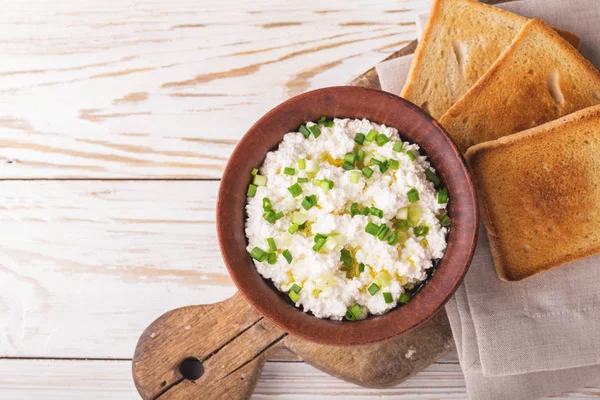 Keçi krem peynir sos yeşil soğan ile daldırma