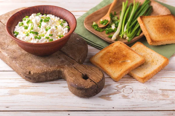 Keçi krem peynir sos yeşil soğan ile daldırma