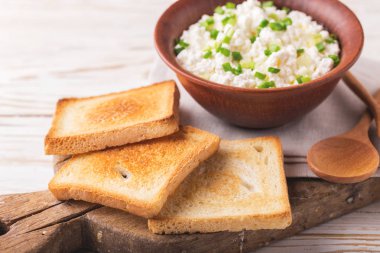 Keçi krem peynir sos yeşil soğan ile daldırma