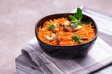 Hint havuç Gajar oluşur. Boşaltmak, yatay görünümü, flatlay.