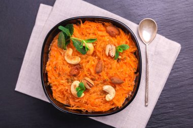 Hint havuç Gajar oluşur. Boşaltmak, üstten görünüm, flatlay. görünümü, f