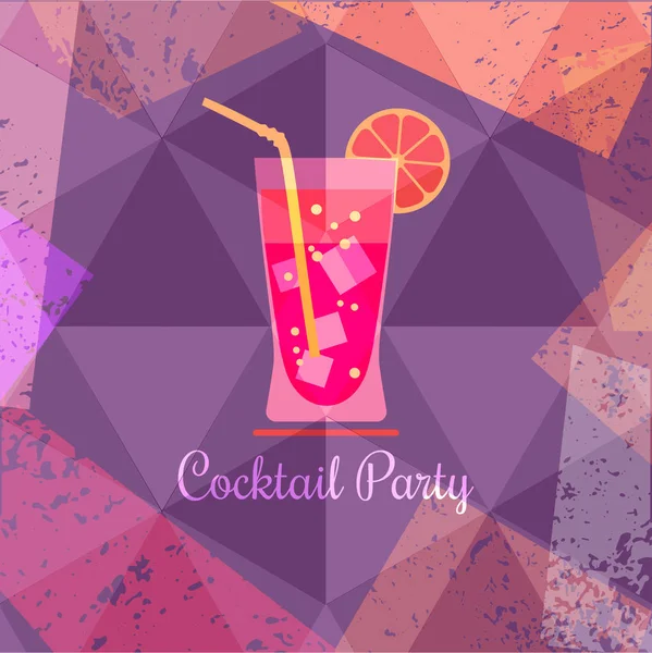 Einladung zur Cocktailparty — Stockvektor