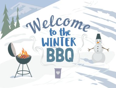 Barbekü kış piknik