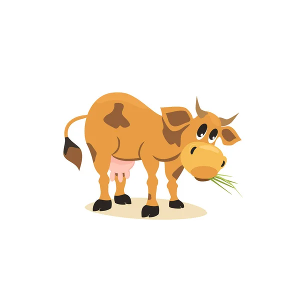 Vache laitière isolée — Image vectorielle