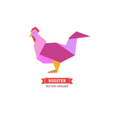 Çizgi film horoz simgesi.