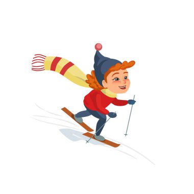 Kayak kız çizgi film