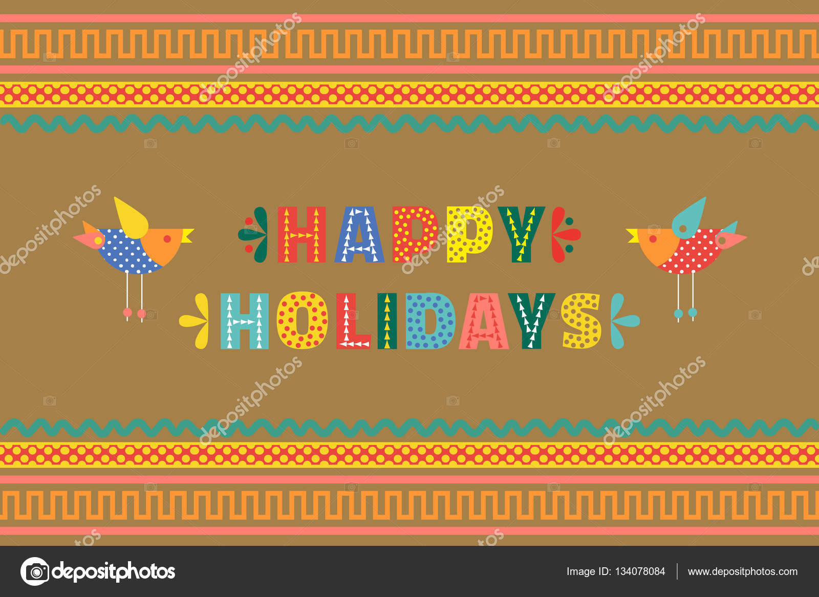 Happy holidays banner Stock Vector by ©64samcorp.gmail.com 134078084