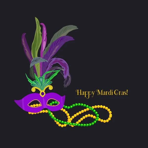 Mardi gras ünneplés — Stock Vector