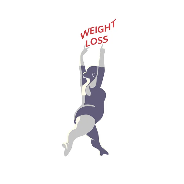 Weight loss icon — Stock Vector