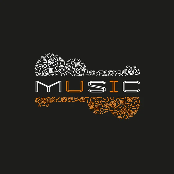 Concept de musique live — Image vectorielle