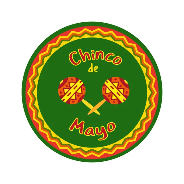 Cinco de mayonez — Stok Vektör