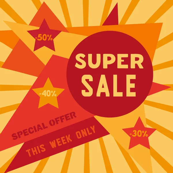 Concept Super Sale — Image vectorielle