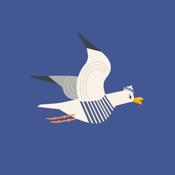 Ícone de gaivota bonito —  Vetores de Stock