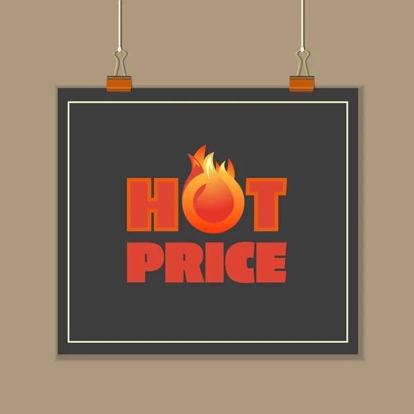 Oferta de precio de venta caliente — Archivo Imágenes Vectoriales