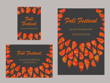 Sonbahar dekoratif poster