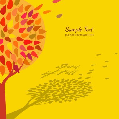 Sonbahar dekoratif poster