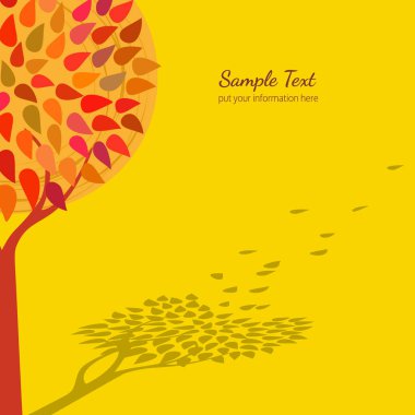 Sonbahar dekoratif poster