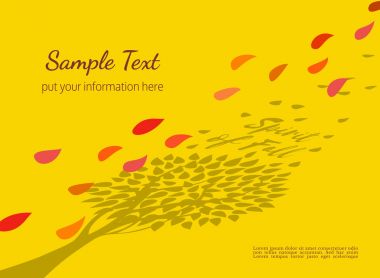 Sonbahar dekoratif poster