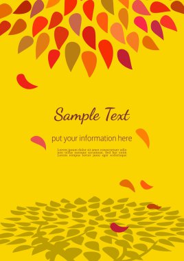 Sonbahar dekoratif poster