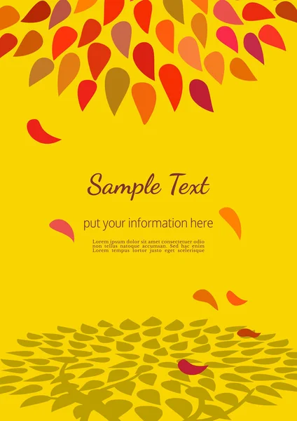 Sonbahar dekoratif poster