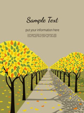 Sonbahar dekoratif poster