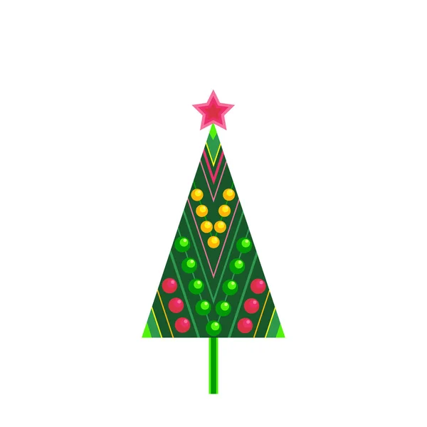 Boże Narodzenie drzewo ikona — Wektor stockowy