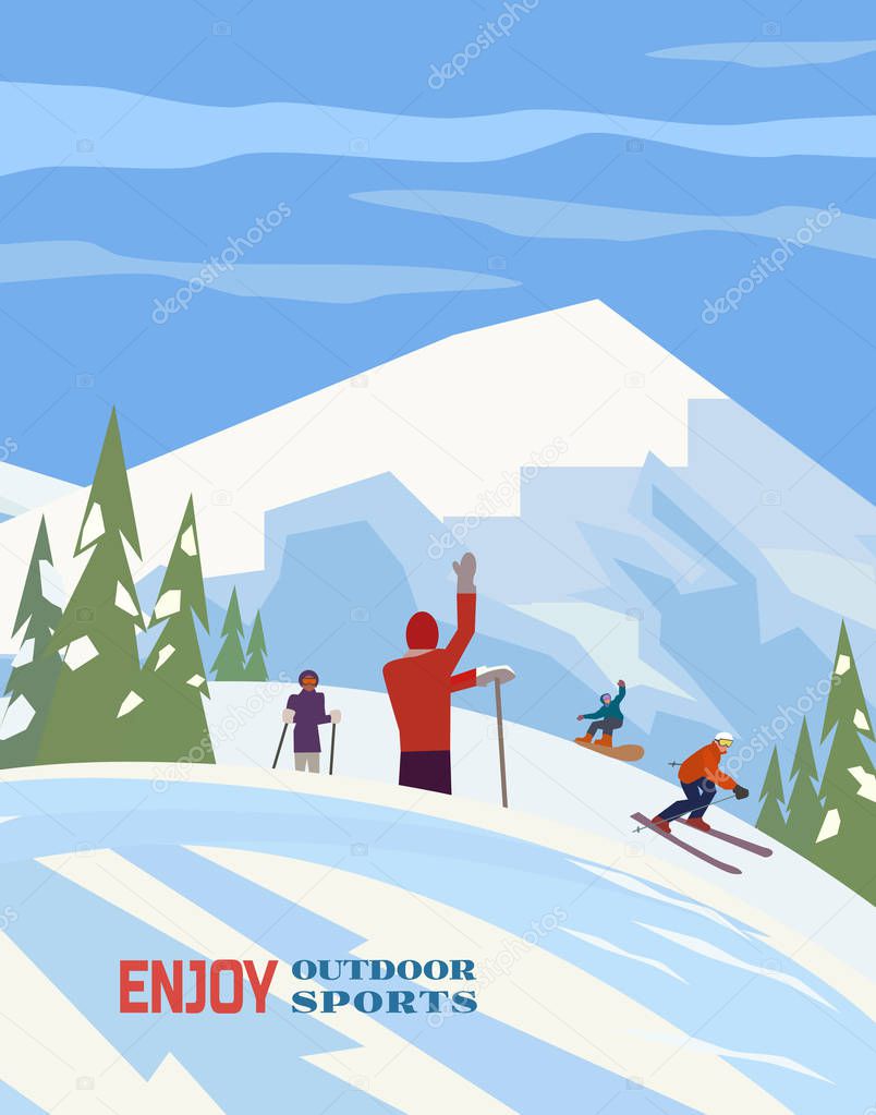 Winter sports poster