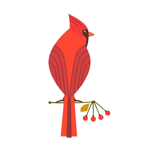 Aranyos Robin madár ikon — Stock Vector