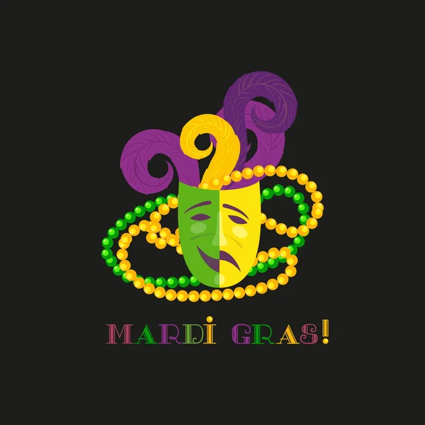 Celebración del Mardi gras — Vector de stock