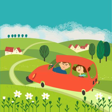 Kırsal karayoluyla seyahat