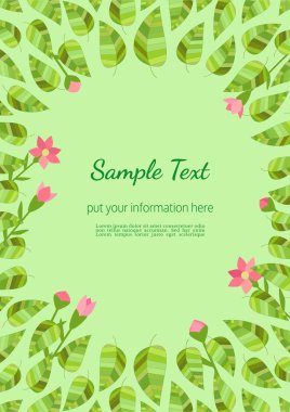 Şablon bahar el ilanı